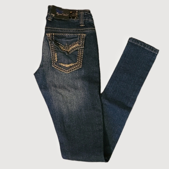 Royal Blue Denim - Premium Denim Royal Blue Skinny Fit Jeans